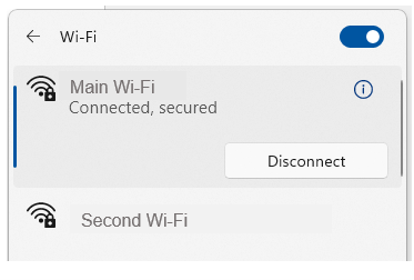 Separate Wi-Fi